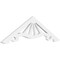 Ekena Millwork Pitch Marshall Architectural Grade PVC Gable Pediment, 36"W x 10 1/2"H x 1"P (7/12) GPP036X011X100MAR - alternate 1
